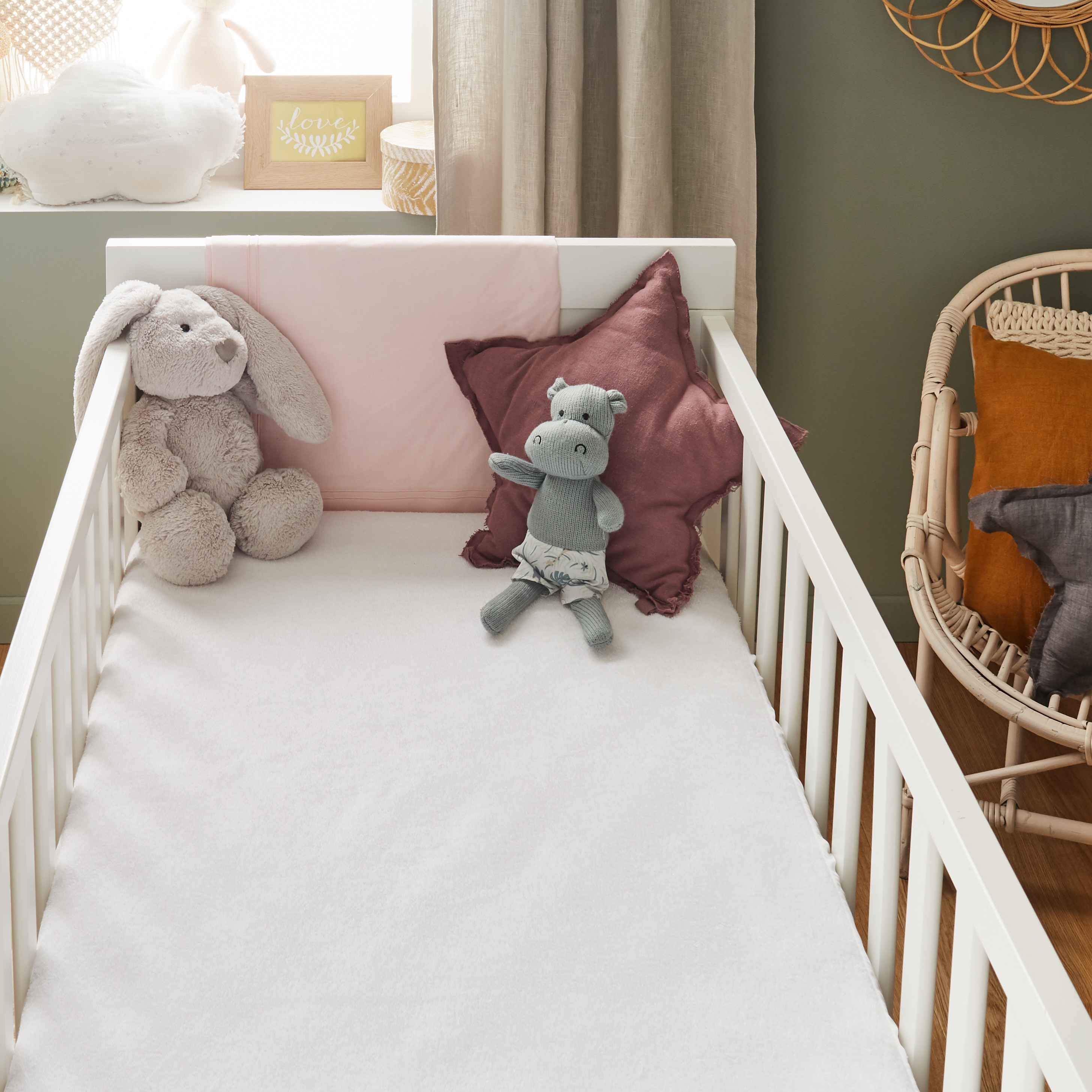 P'tit Lit - Protège Matelas Bébé Éponge 100% Coton 60x120 Cm | Greenfirst® : Traiteme