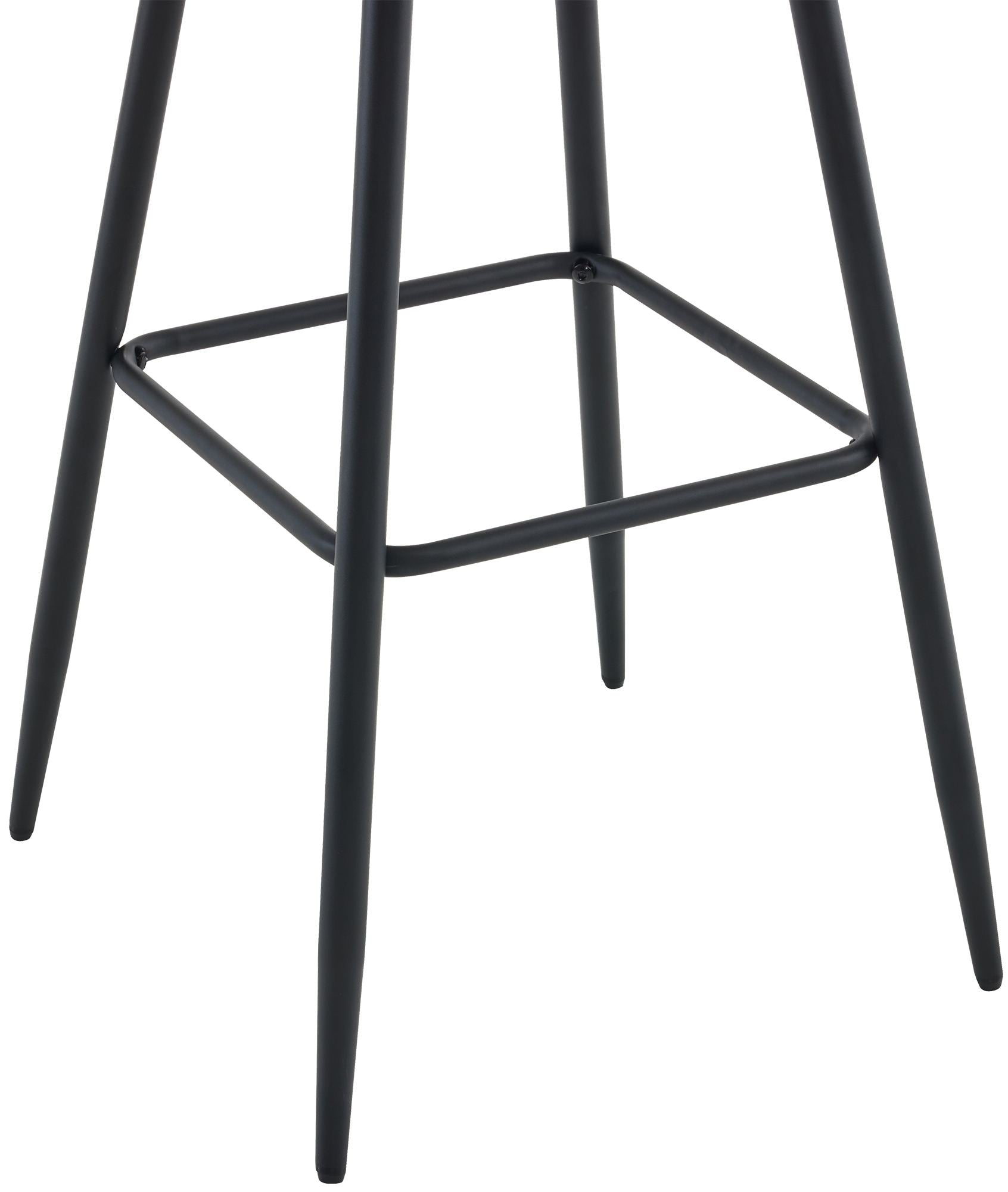 Lot De 2 Tabourets De Bar Coutures Décoratives Carrées Avec Repose-pieds En Velours Gris 10_0006217
