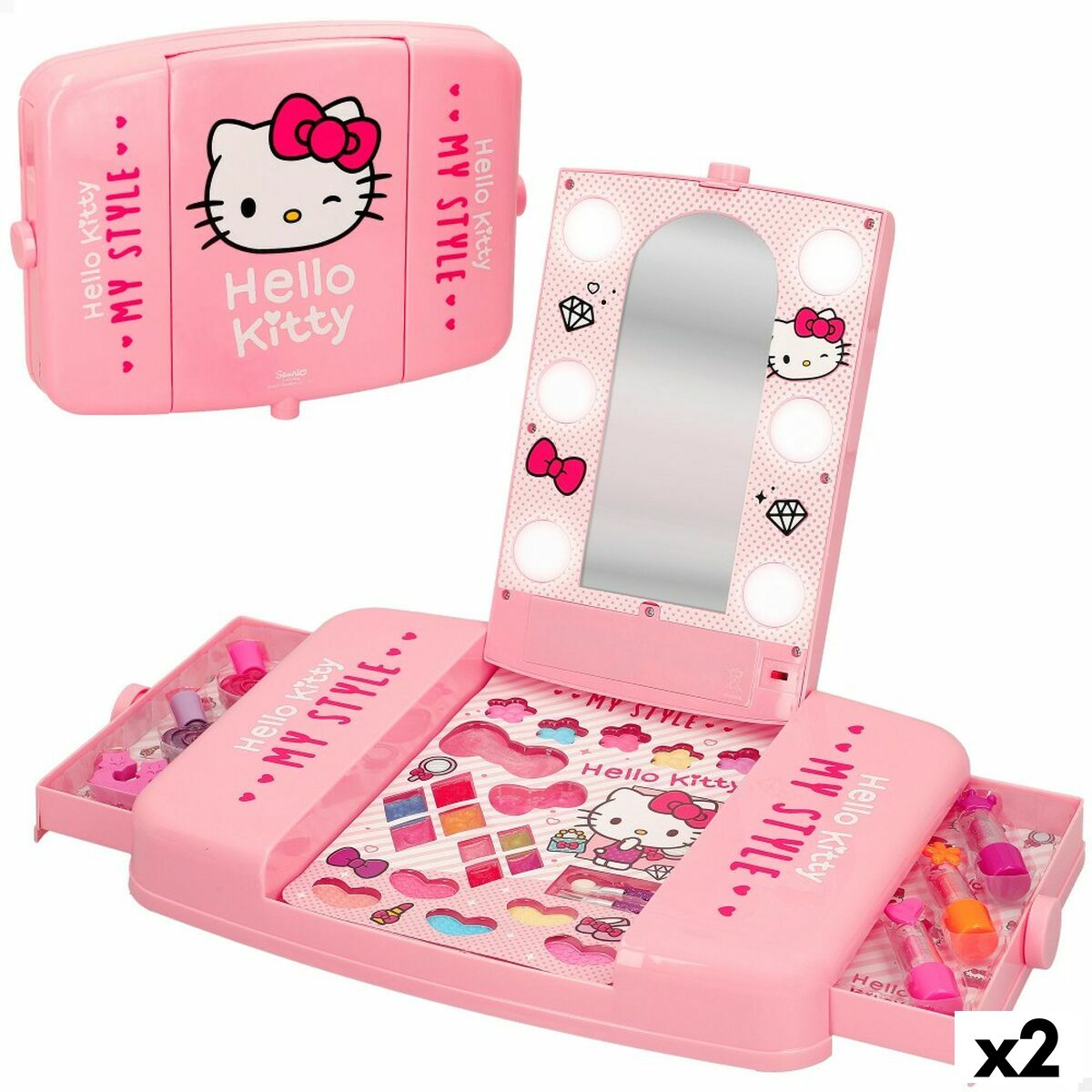 Kit De Maquillage Pour Enfant Hello Kitty 28 Pcs (2 Unités) à Prix