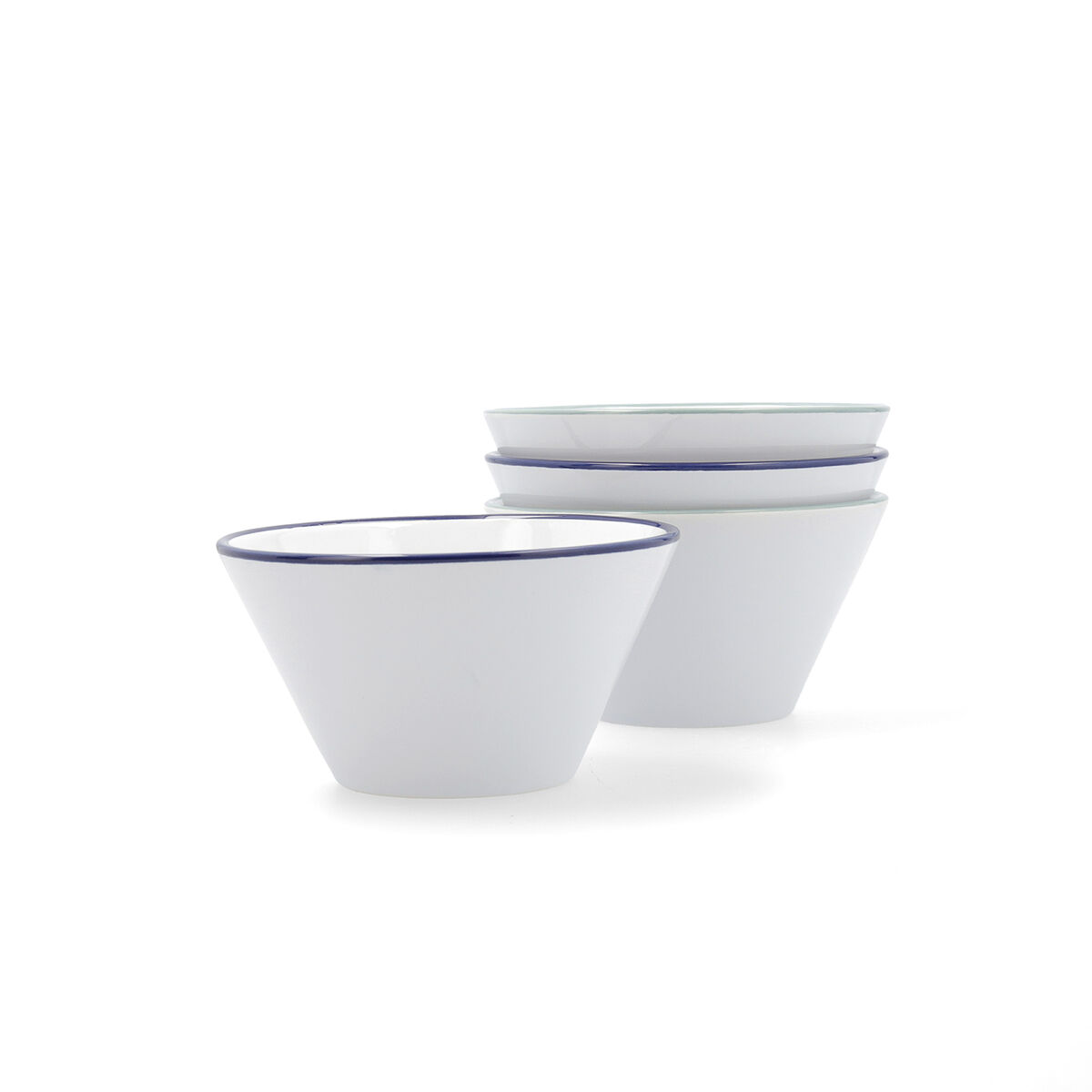 Bol Quid Vita Tribal Petit-déjeuner Céramique Blanc (500 Ml) (12 Unités)