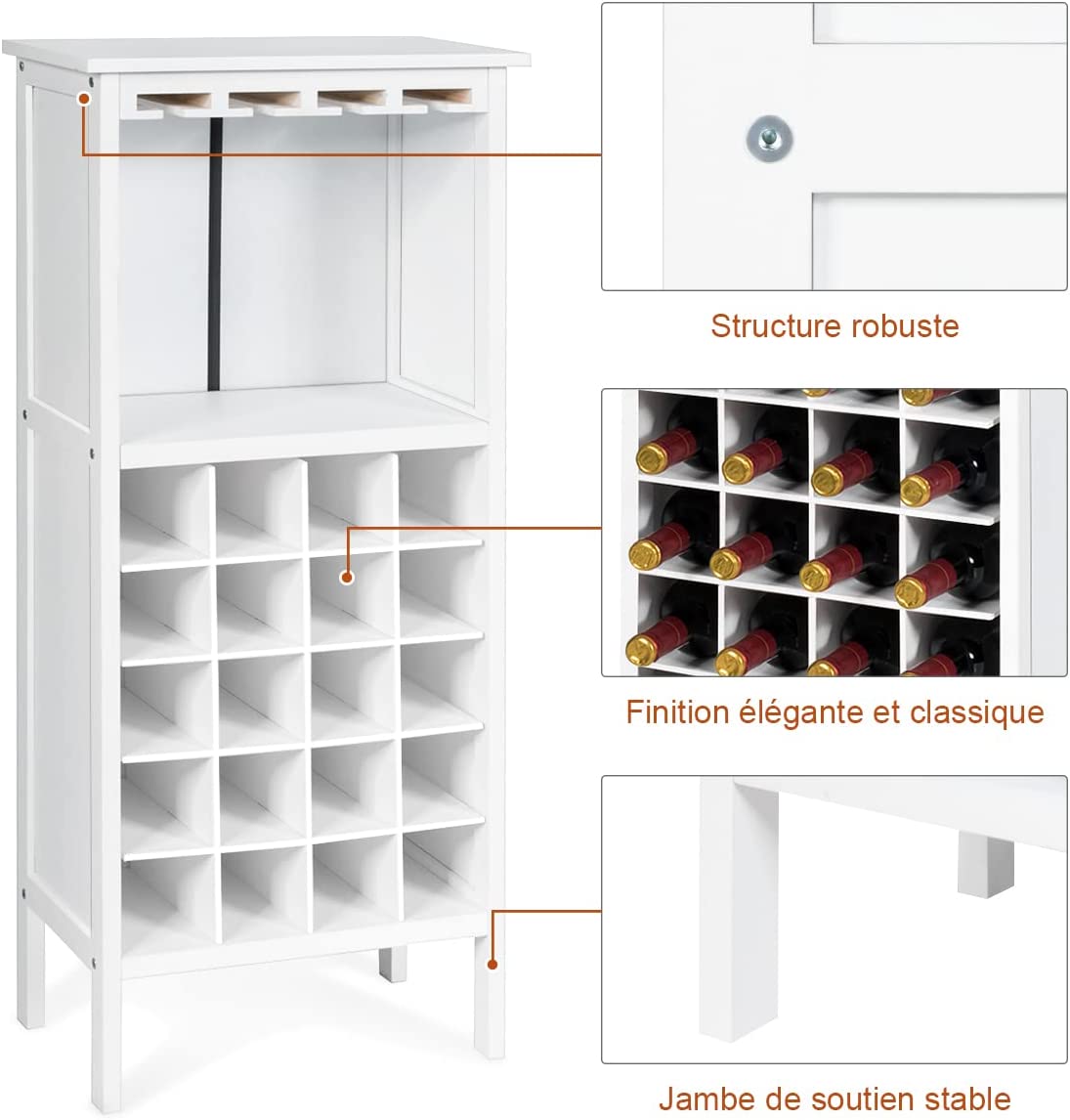 Costway Tabouret D'echelle Pliante Marchepied Avec 2 Étages