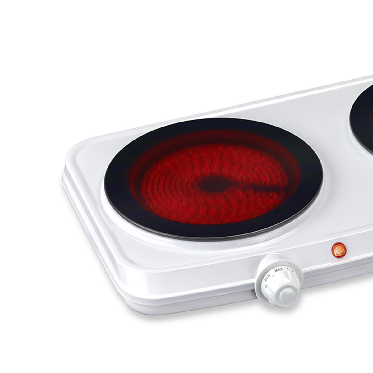 Plaque De Cuisson 2 Feux 2500w Ø19cm Vitrocéramique Infrarouge Réchaud Kemper à Prix Carrefour
