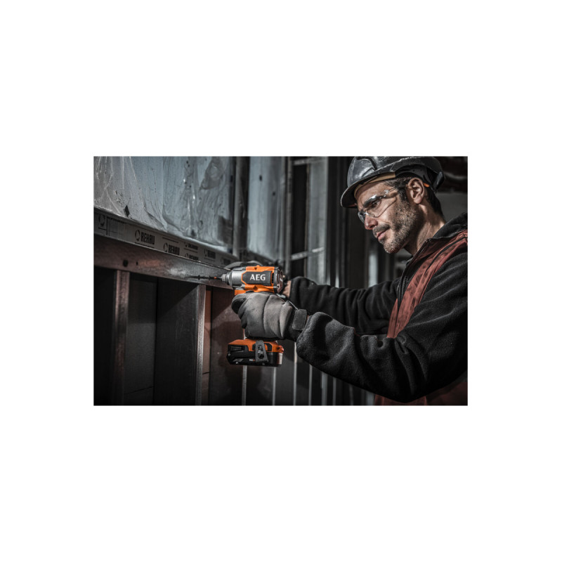 Pack Aeg 18v - Visseuse À Chocs Brushless 350 Nm - Batterie 4.0 Ah - Chargeur - Cais
