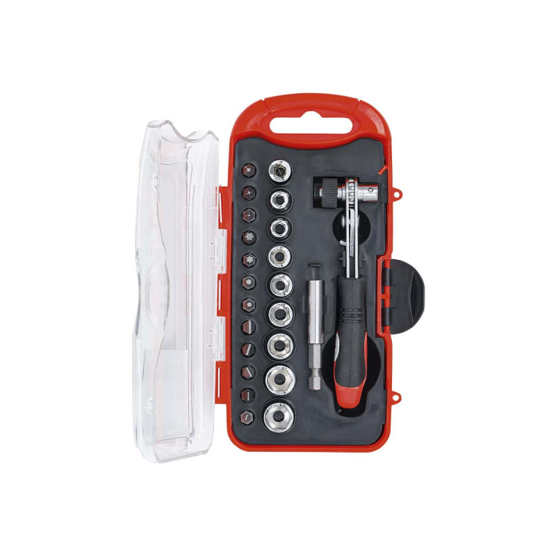 Jeu D'embouts Et Douilles Avec Cliquet À Embouts Bgs - 23 Pcs - 20123