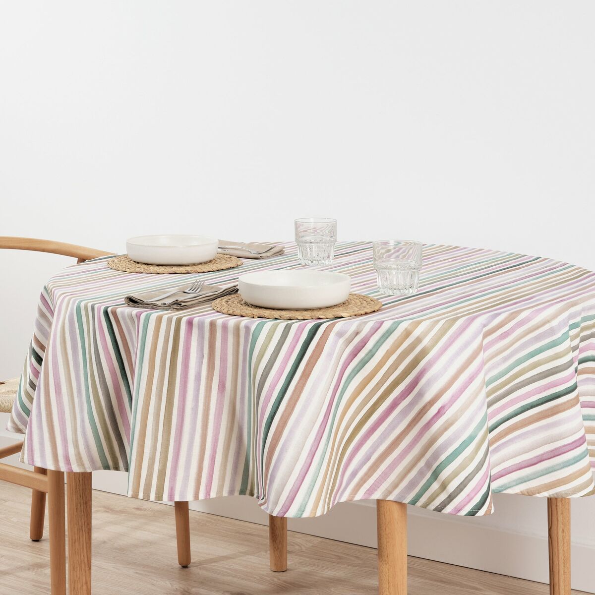 Nappe Antitache Muaré Naiara 4-100 A Rayures à Prix Carrefour
