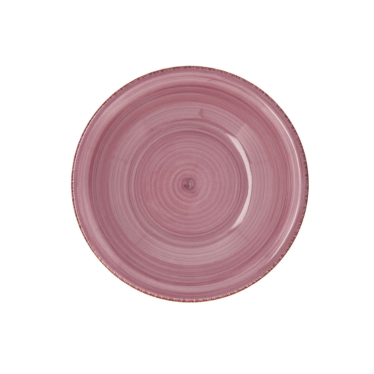 Assiette Creuse Quid Peoni Vita Céramique Rose (ø 21,5 Cm) (12 Unités)