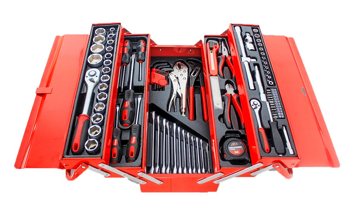 ACA - Tool Set - 92 Piece in Cantilever Tool Box