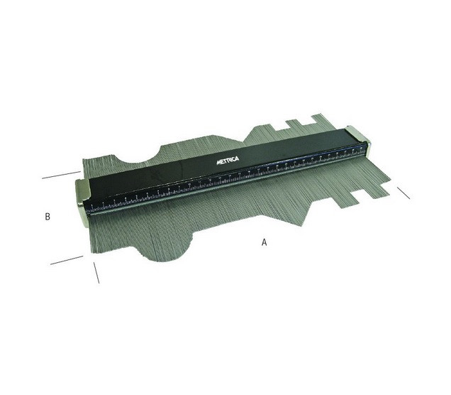 Profilomètre En Acier Trempé 150 X 85 Mm 72003 Metrica