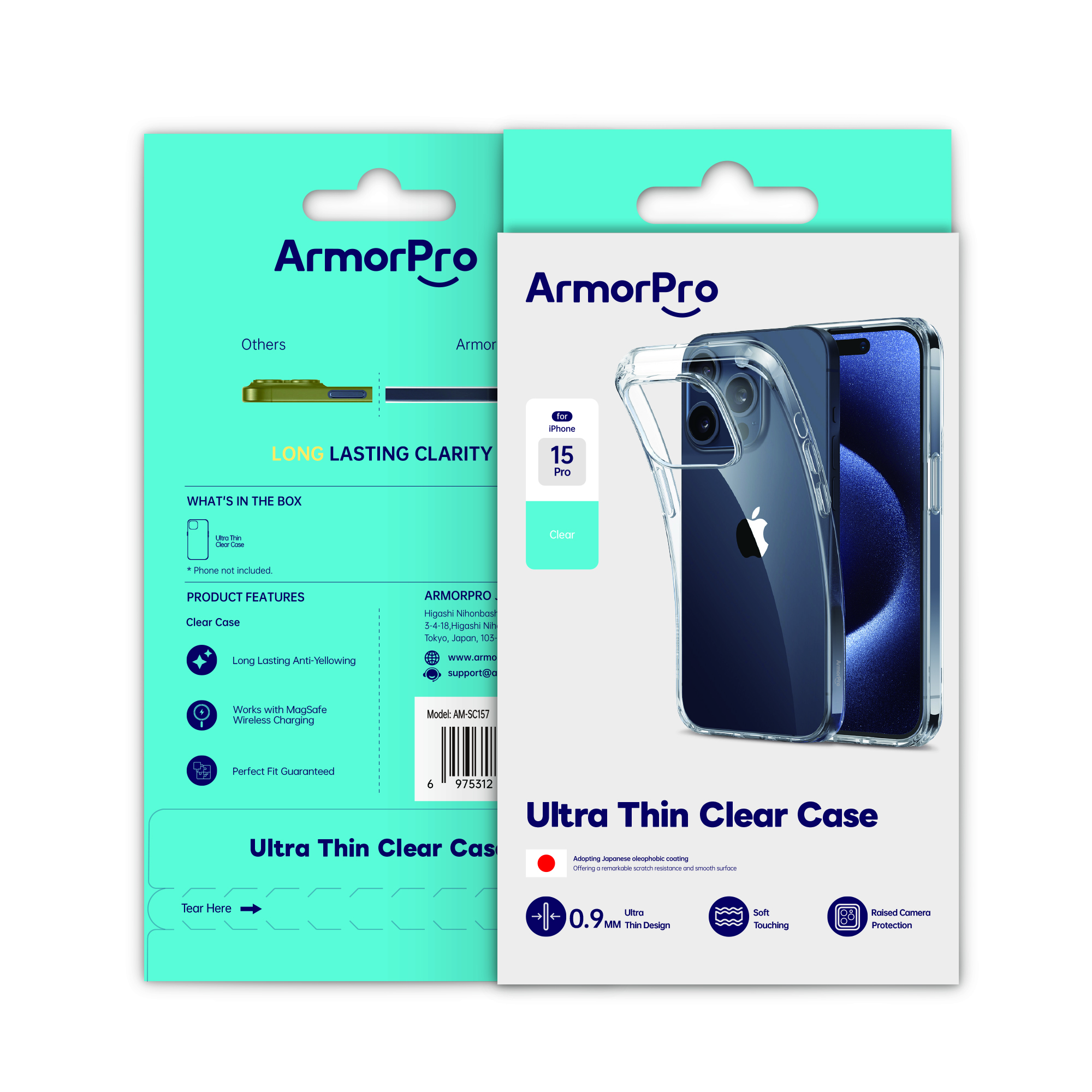 ArmorPro iPhone 15 Pro Back Cover Mobile Case