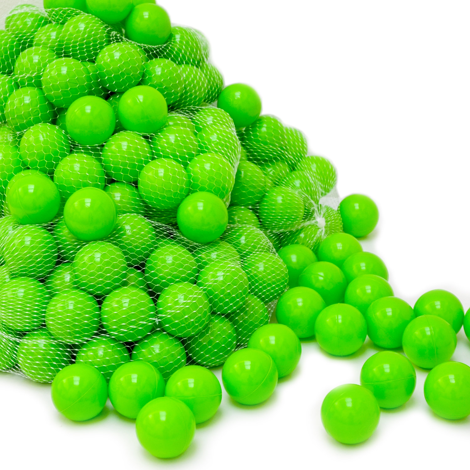 Littletom 50 Boules En Pe 5,5cm De Diamètre Pour Remplir Piscine Bébé Vert