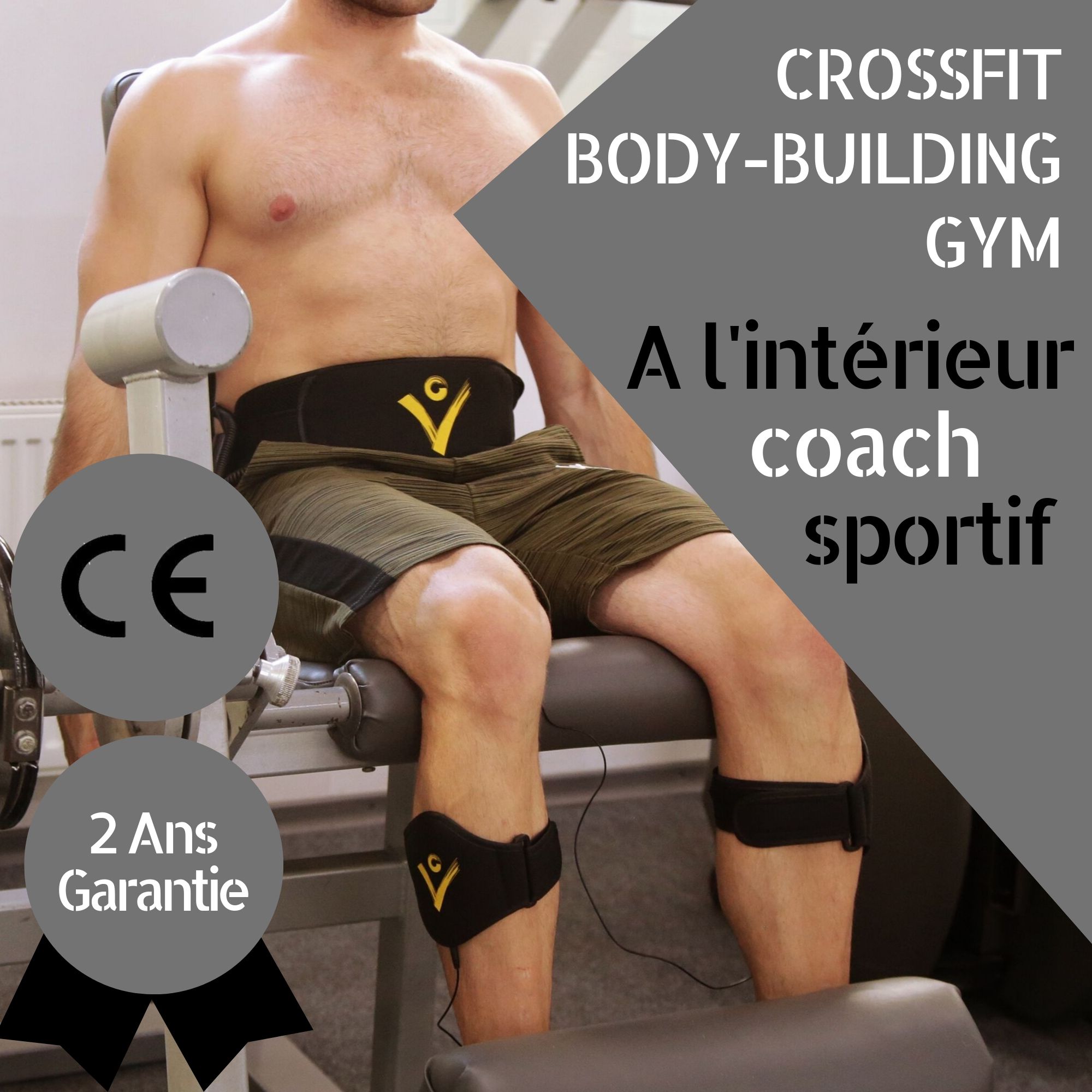 Veofit Ceinture Abdominale Electrostimulation Musculation Ems Abdominaux Bras Jambes