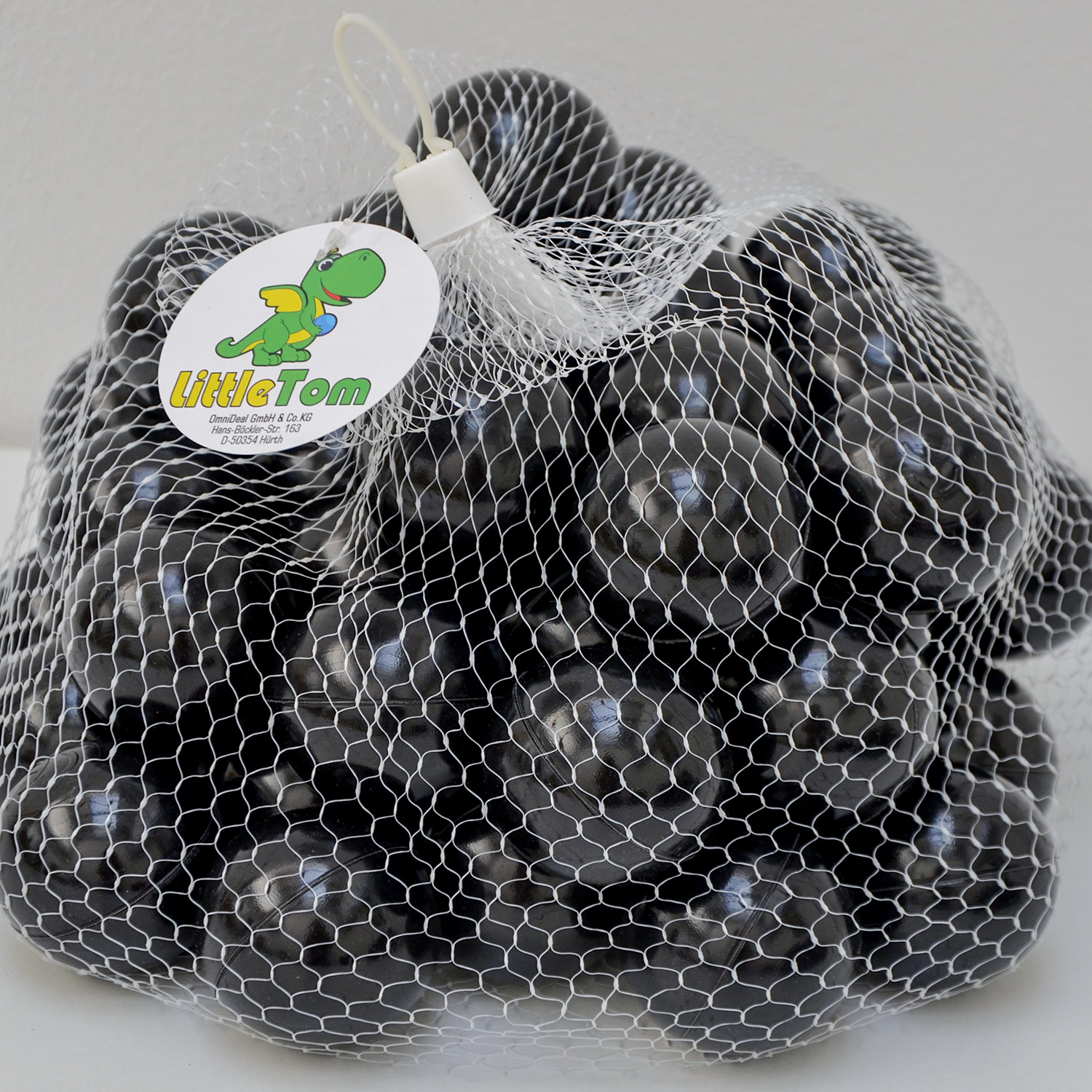 Littletom 50 Boules En Pe 5,5cm De Diamètre Pour Remplir Piscine Bébé Noir