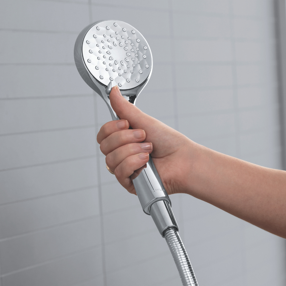 Jacob Delafon Douchette 3 Jets Awaken Organic Avec Barre De Douche Et Porte Savon