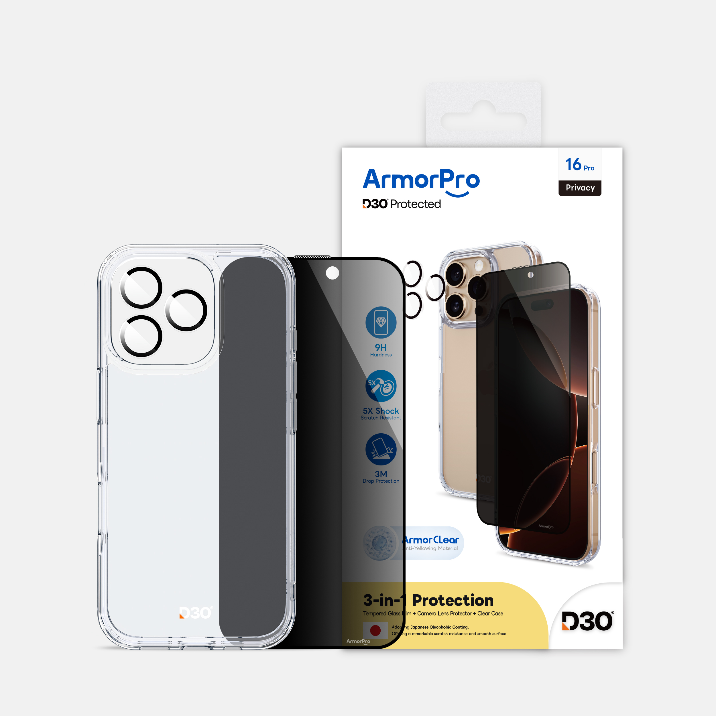 ArmorPro iPhone 16 Pro Back Cover Mobile Case