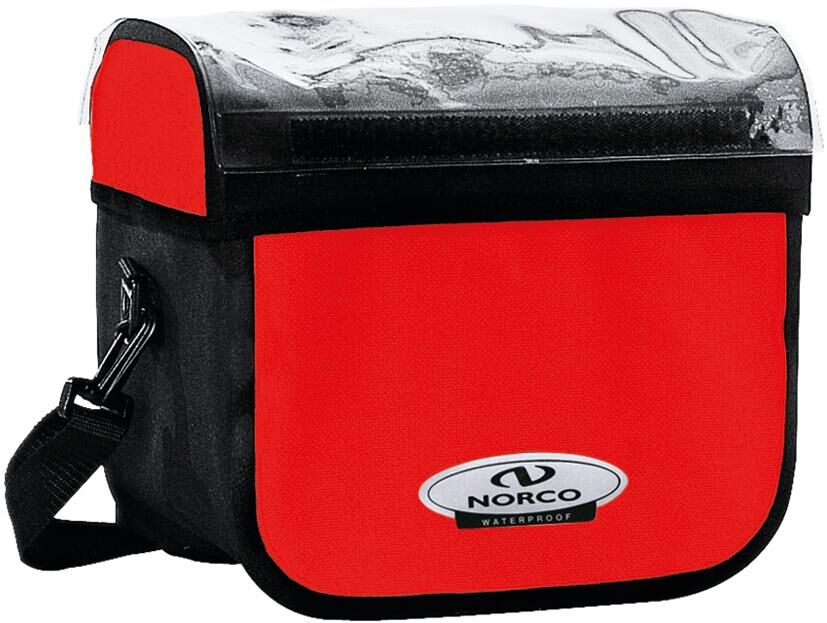 Norco Yukon Sacoche De Guidon Rouge/noir 25 X 20 X 14 Cm