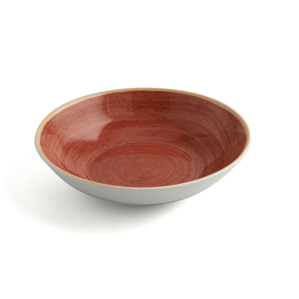 Assiette Creuse Ariane Terra Céramique Rouge (ø 21 Cm) (6 Unités)