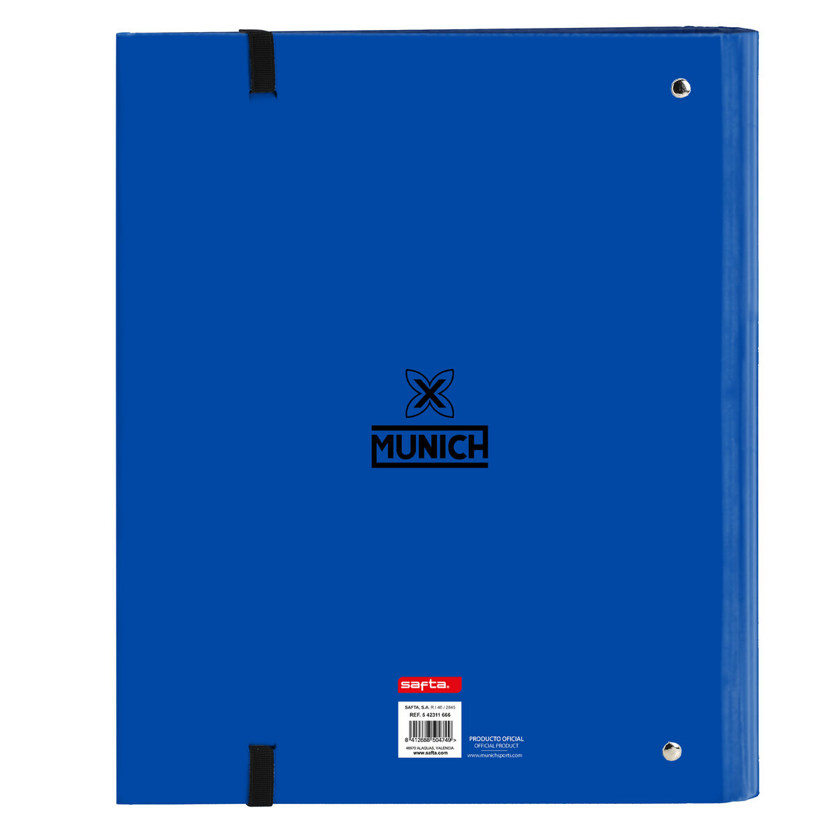 Reliure À Anneaux Munich Submarine 27 X 32 X 3.5 Cm Bleu Électrique