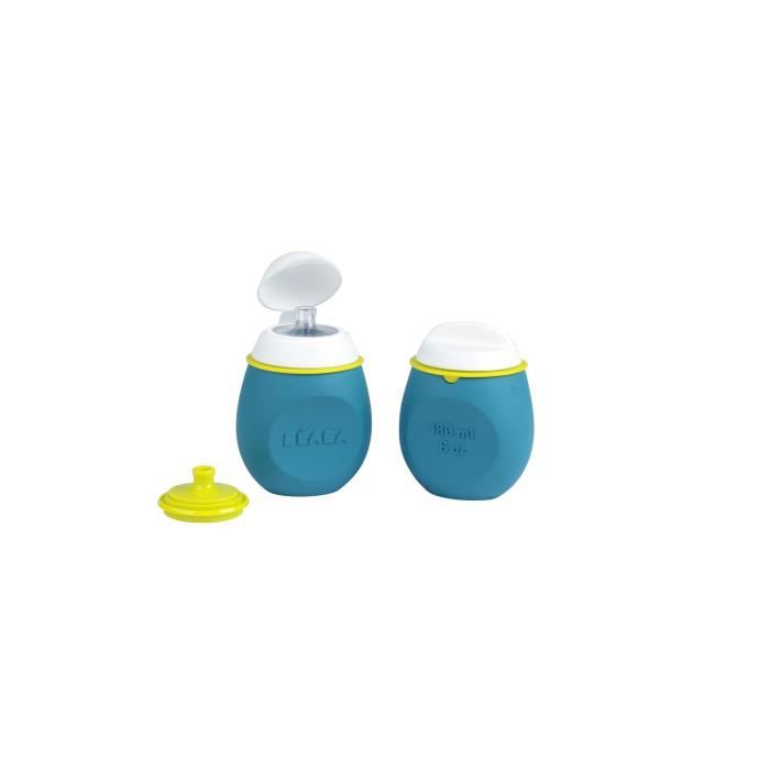 Beaba Lot Portion De Conservation Squeez'portion + Gourde Babysqueez' 2 En 1, 2x180ml