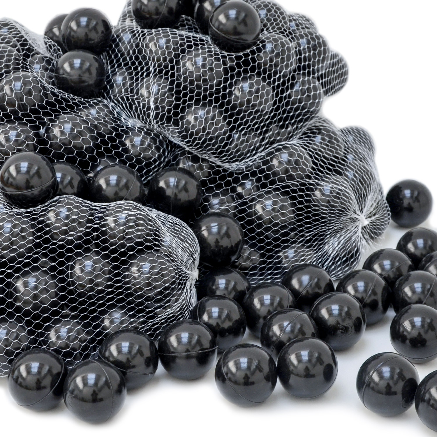 Littletom 50 Boules En Pe 5,5cm De Diamètre Pour Remplir Piscine Bébé Noir
