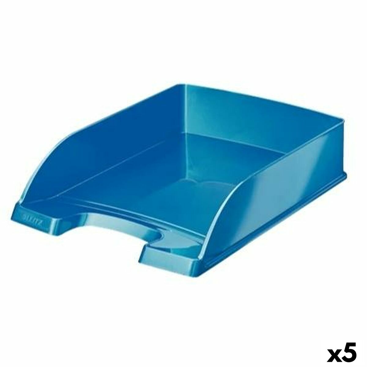 Jeu De Plateaux Organisateurs Leitz Wow Métallisé Bleu Plastique 5 Unités