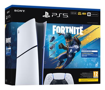 Console Sony PlayStation 5 Slim Edizione Digitale 825 GB SSD + Controller DualSense + Pack Fortnite