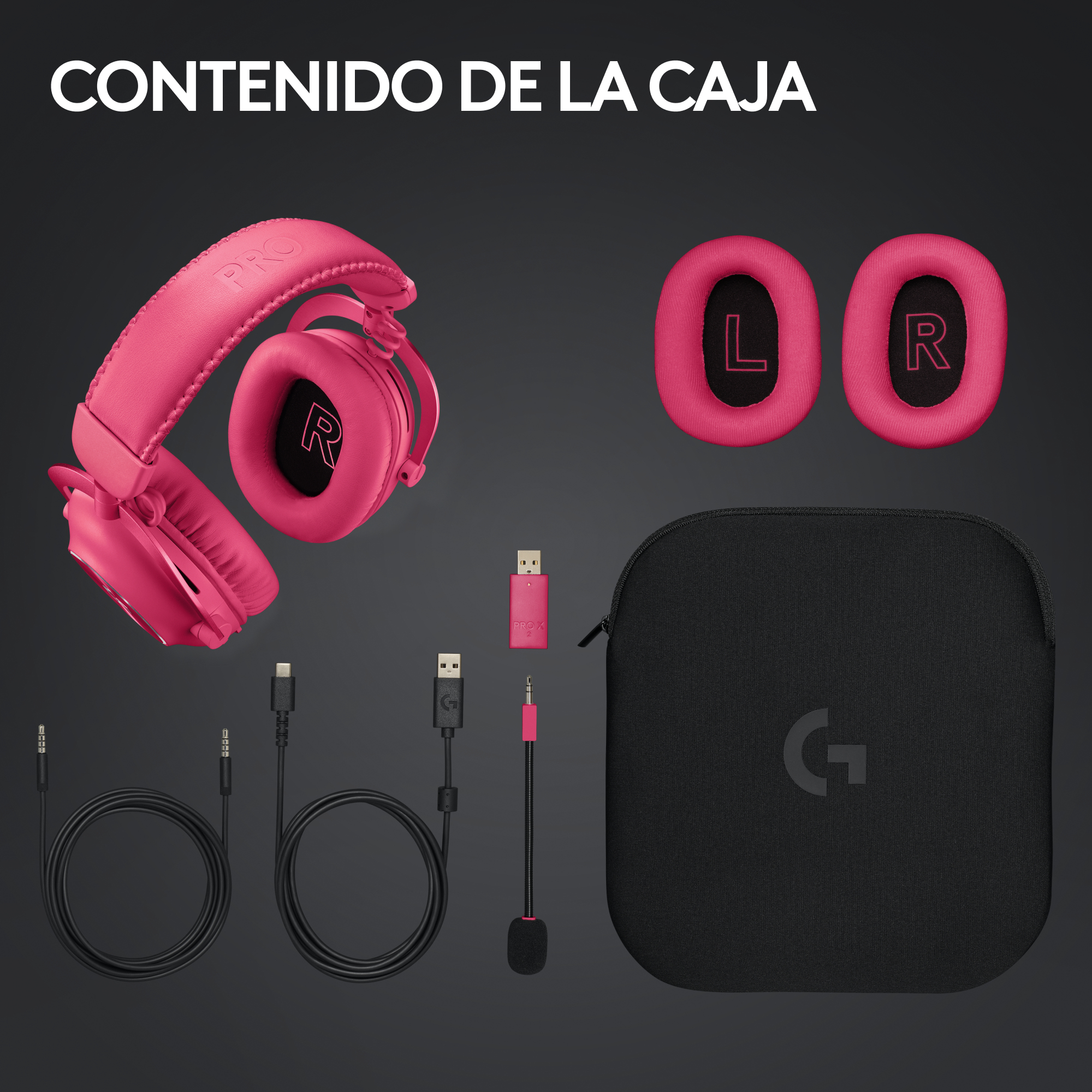 Logitech G PRO X 2 Cuffie con e senza fili Bluetooth Play Magenta