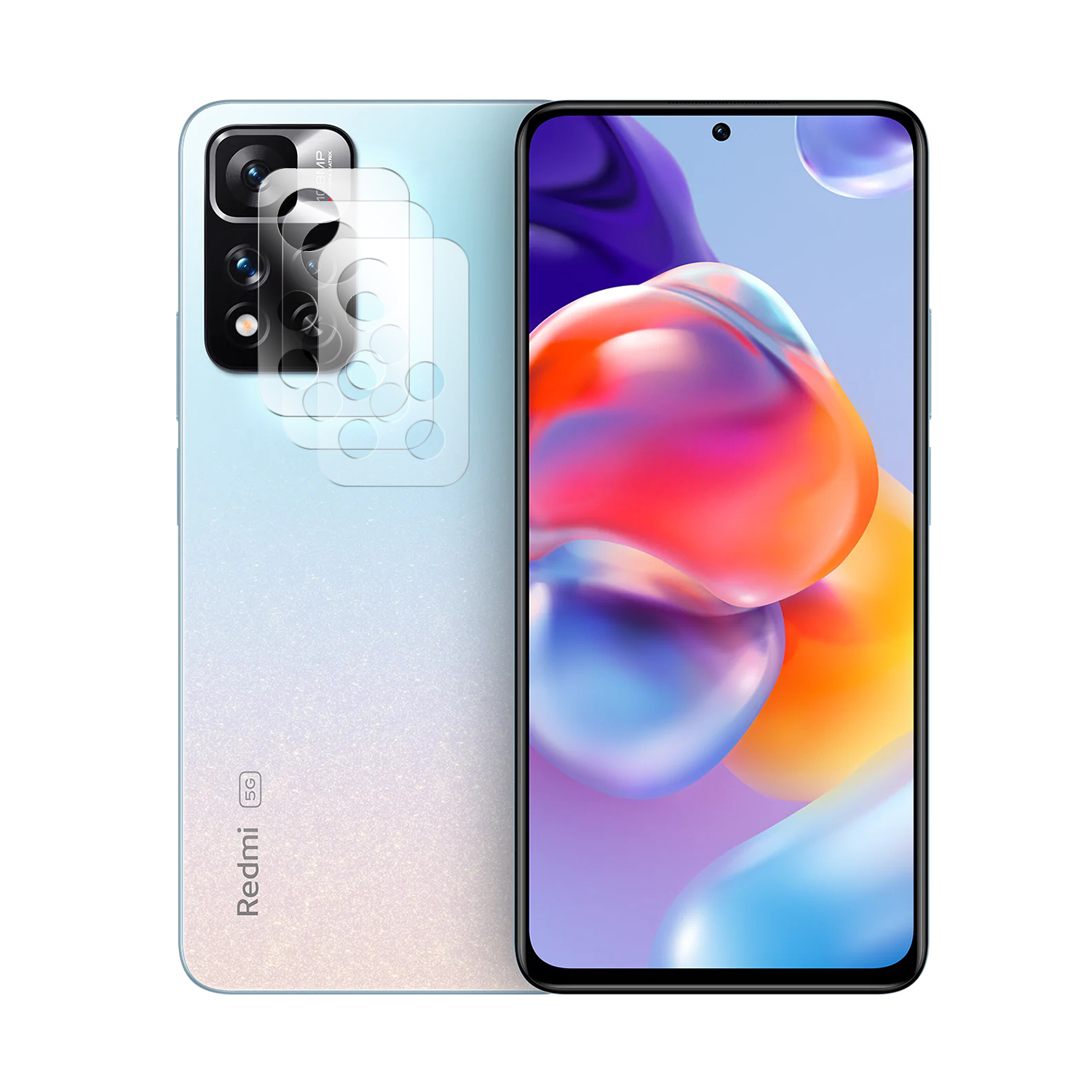 Lot De 3 Verre Trempé Camera, Protection D'objectif Arrière Pour Xiaomi Redmi Note 11 Pro Plus 5g 6,67" - Visiodirect -