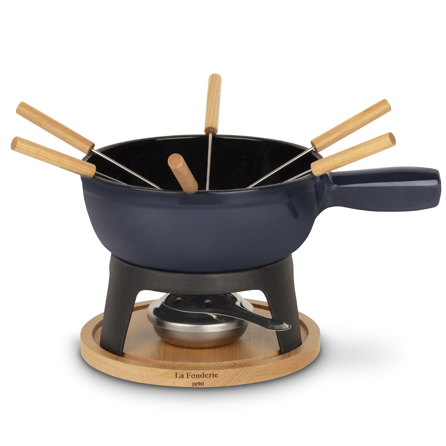 H.koenig Fondue 6 Personnes - Mont Joux - Couleur Bleu