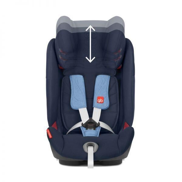 Siege Auto Gb  Évolutif Everna-fix Velvet - Groupes 1/2/3 - Noir