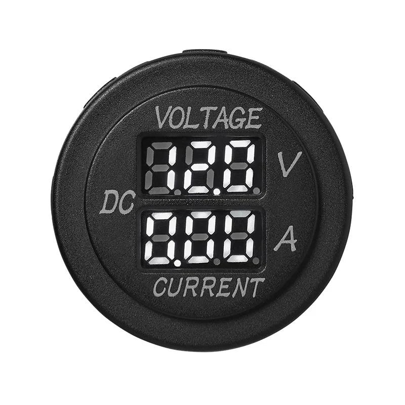 Volt-ampèremètre À Encastrer Numérique 6-30v / 0-10a Dans Blister