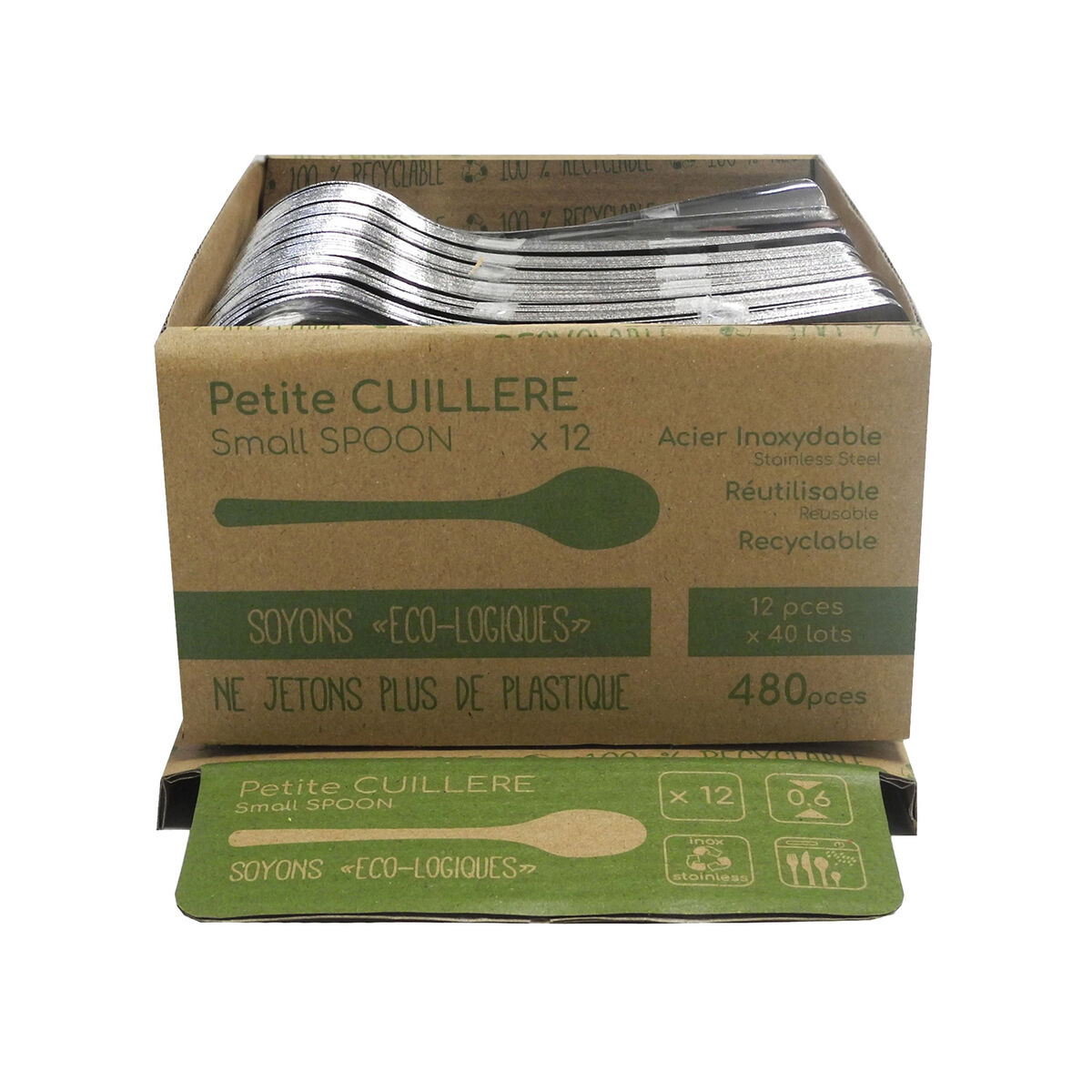Ensemble De Cuillères Amefa Ecologic Slim Dessert Métal Acier (12 Unités)