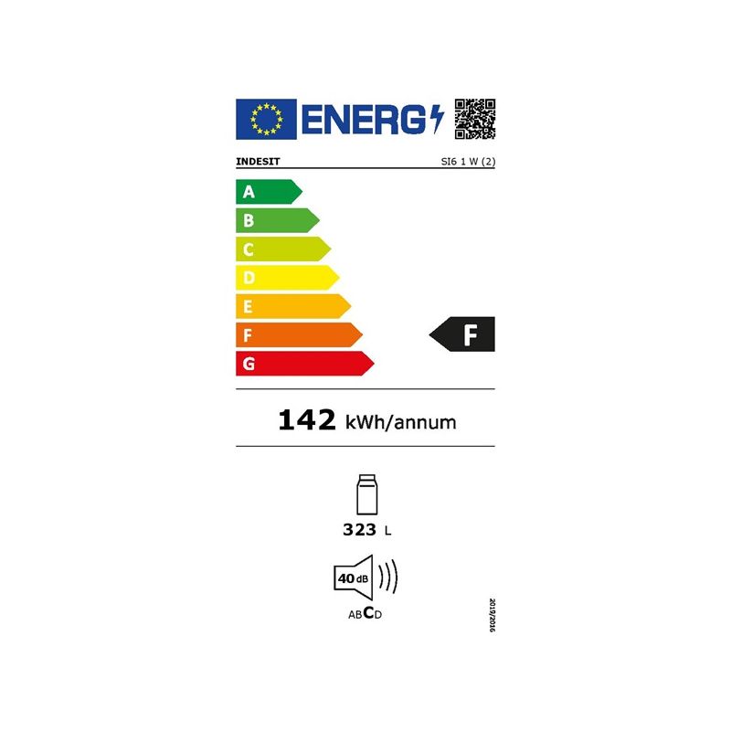 Indesit Réfrigérateur Frigo Simple Porte Inox 322l Froid Statique Clayette Verre