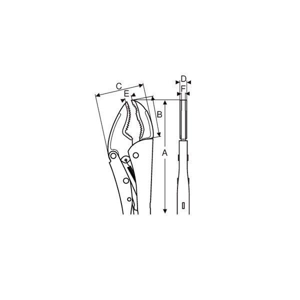 Pince-étau Multifonction 250 Mm Chromée 2957-250 Bahco