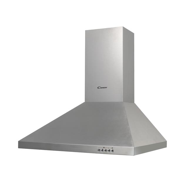 Chimney 60cm hood - 290 m3h -63dB - Grease filter/Carbon Filter - Inox - 2 Halogen lamp
