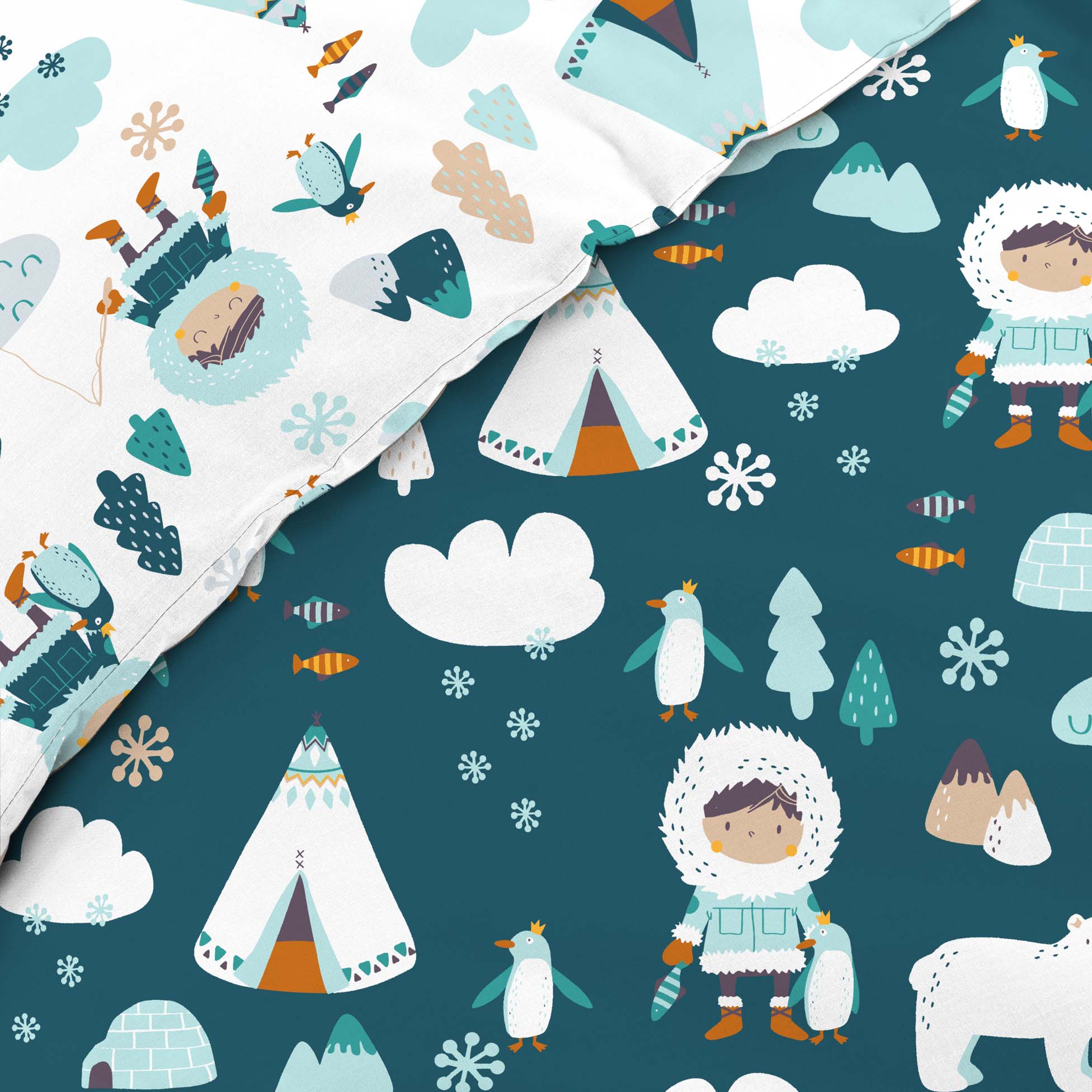 Housse De Couette Petit Ourson Polaire 140x200cm