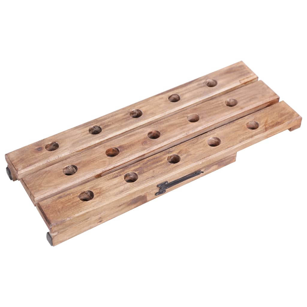 Casier À Bouteilles 15 Bouteilles 26x50x70 Cm Bois Récupération