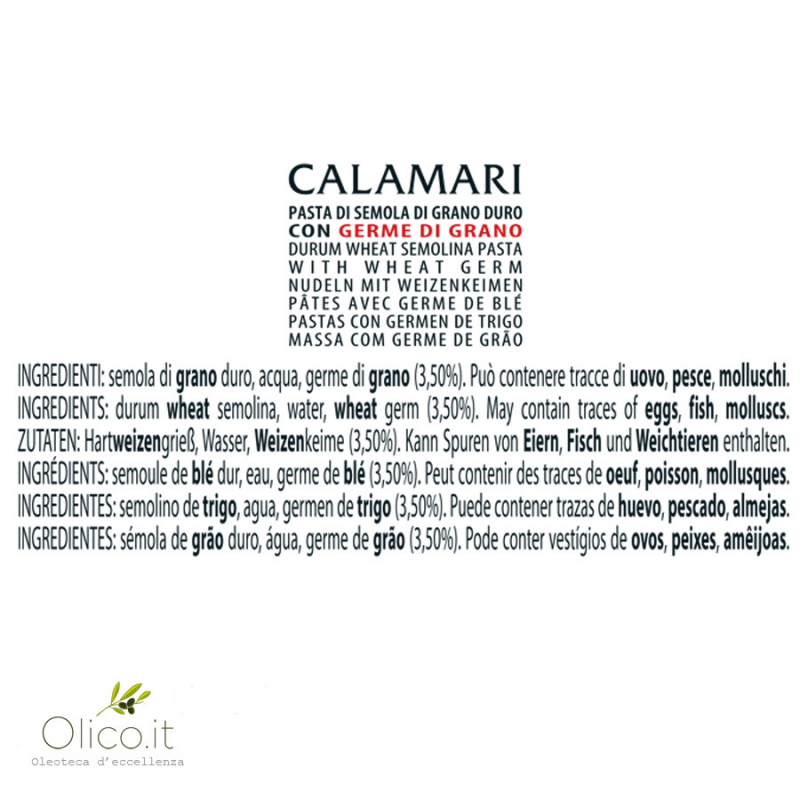 Calamari Pâtes Au Germe De Blé 500 Gr ANTICO PASTIFICIO MORELLI