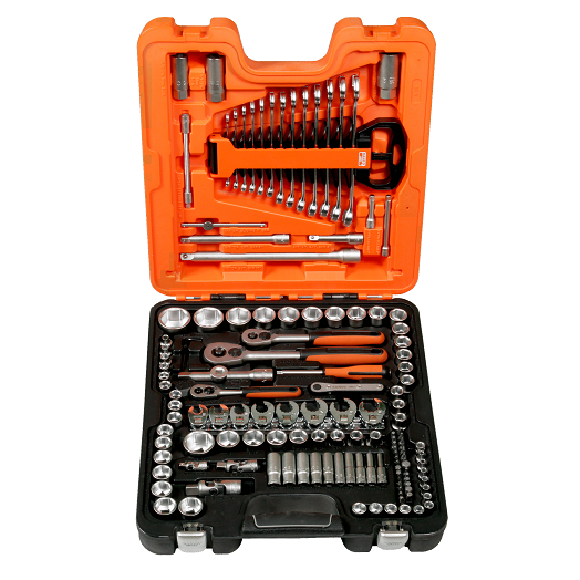 Coffret De Douilles 1/2, 1/4 Et 3/8 Avec Jeu De Clés Mixtes/embouts, 138 Pièces S138 Bahco