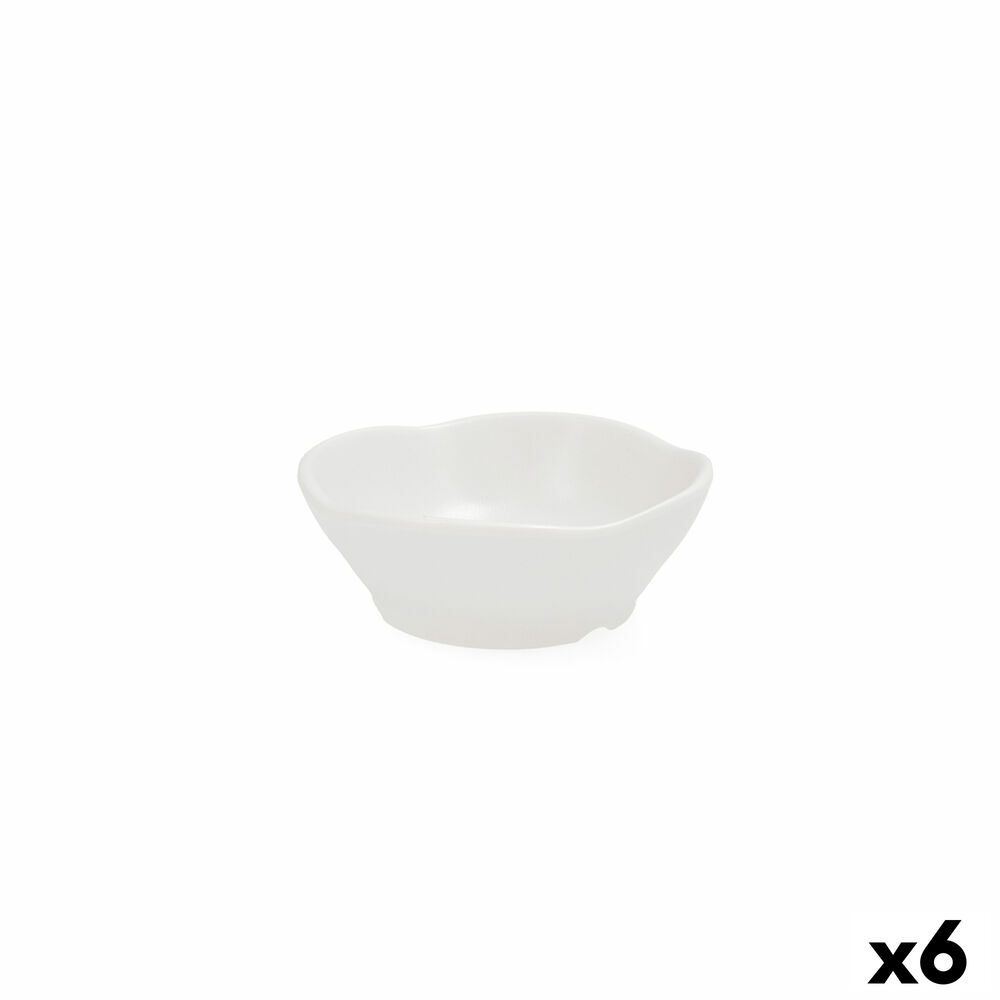 Bol Quid Select Blanc Plastique (12,5 X 12,5 X 4,5 Cm) (6 Unités)