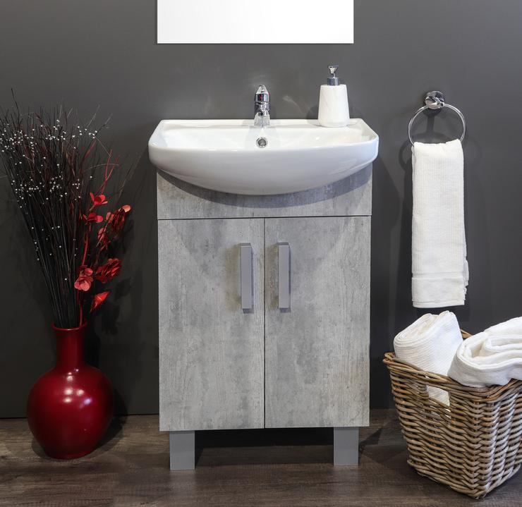 Estillo Bathroom Vanity Cabinet | Cement Grey Finish
