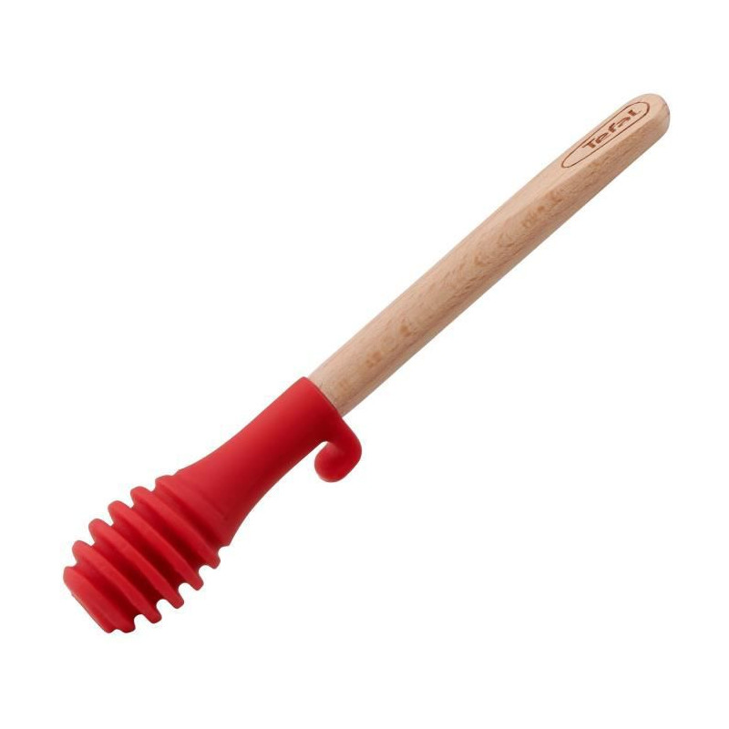 Tefal Cuillere A Miel Ingenio - Bois Hetre Et Silicone Platinium - 17,5 Cm