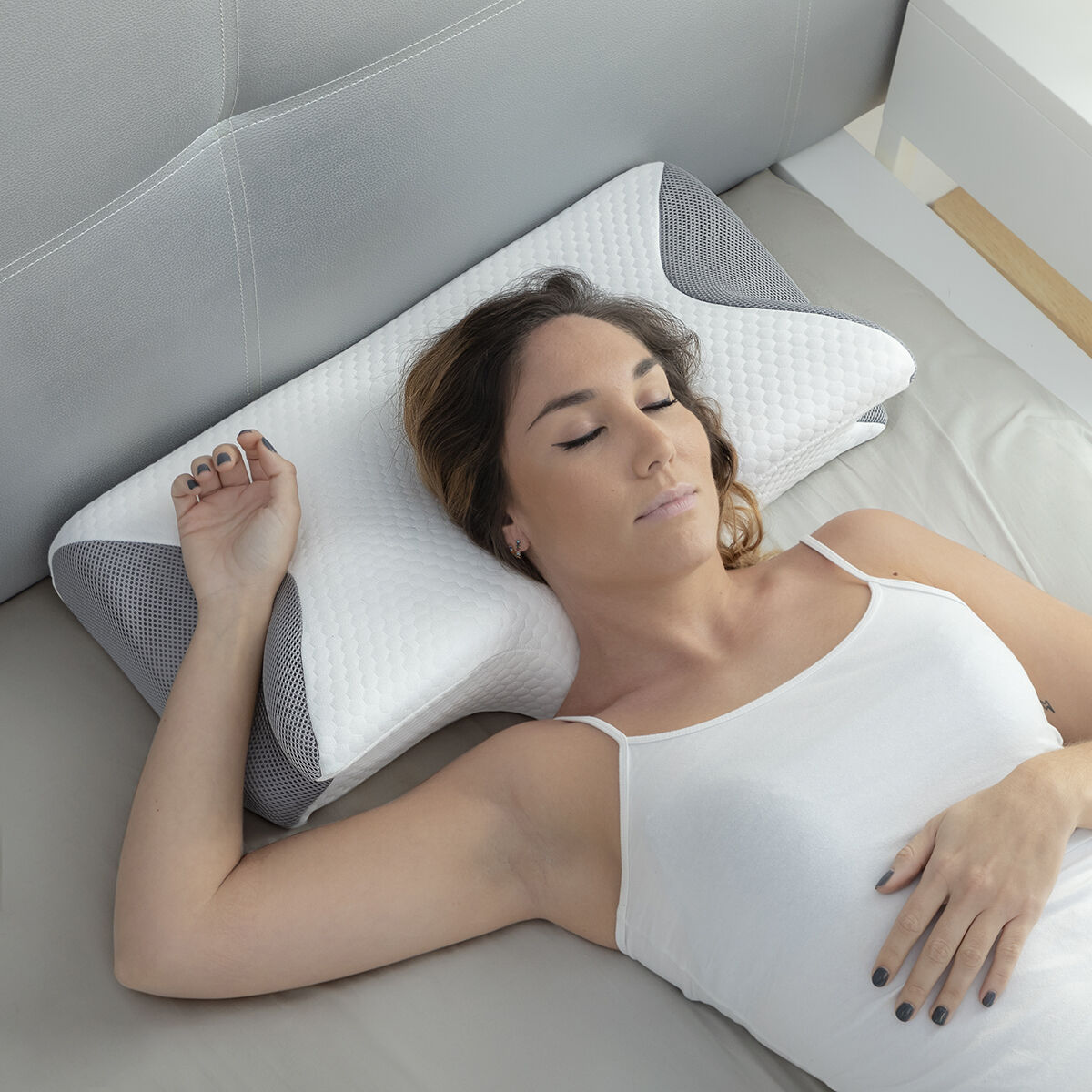 Oreiller Ergonomique Viscoélastique Soutien Des Cervicales Conforti Innovagoods