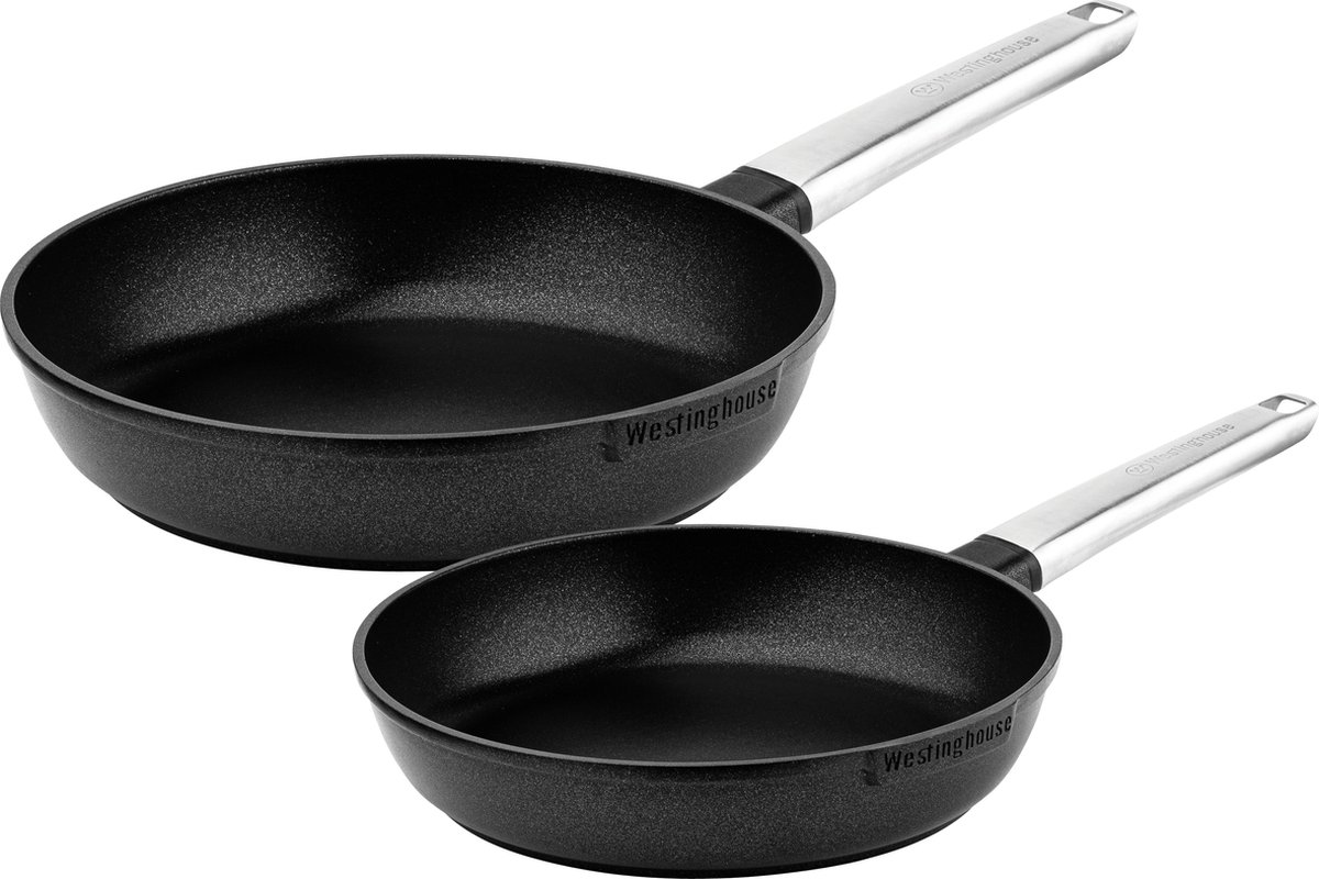 Westinghouse - Série Performance - Poêle À Frire 24 Cm + 28 Cm - Induction - Noir