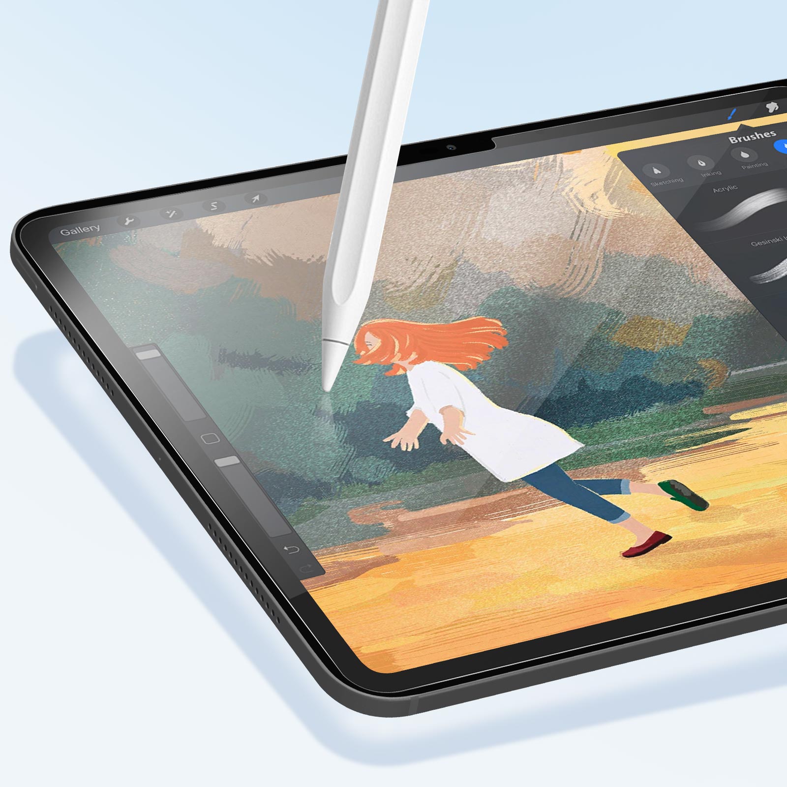 Film pour iPad Air 13 2024 / 13 2025 Effet Papier Anti-rayures Transparent