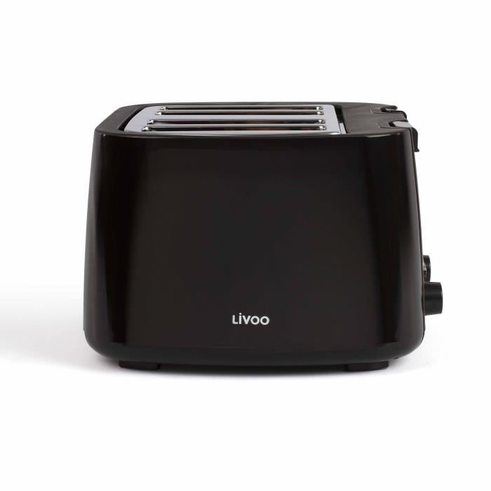 Livoo Dod167n Grille-pain - 4 Fentes - Noir