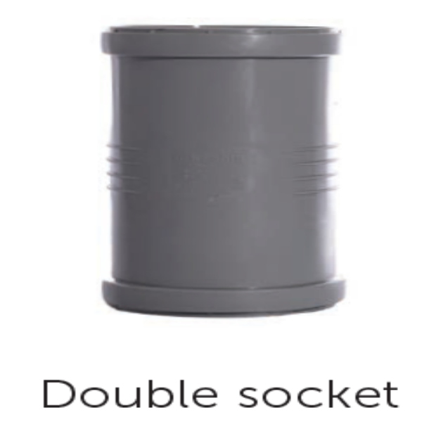 EDT KESSEL - Push Fit PP 160mm Double Socket