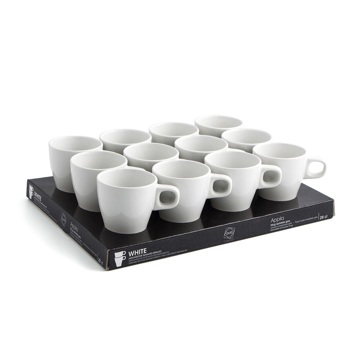 Tasse Quid Appila Céramique Blanc (28 Cl) (pack 12x)