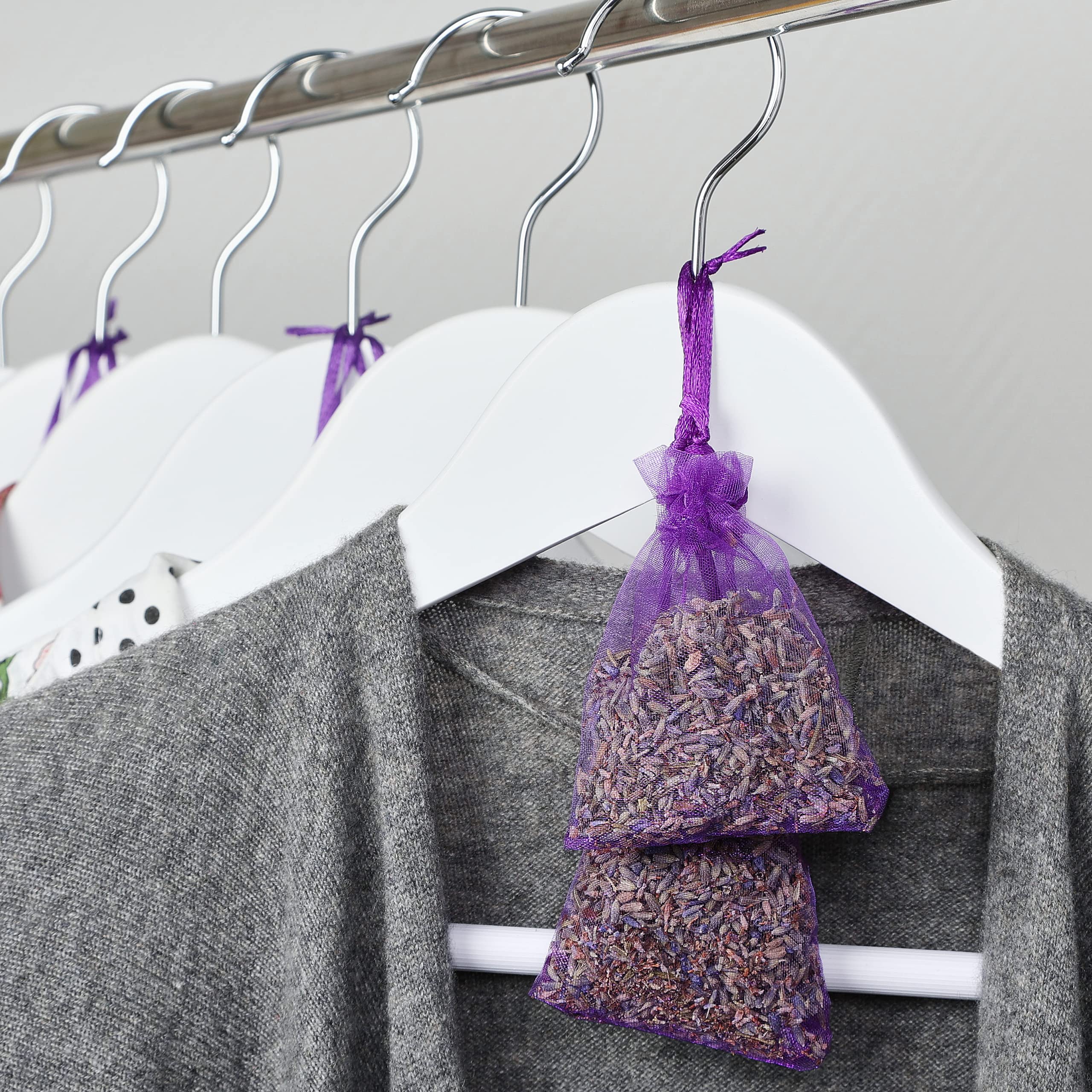 Lavodia Sachets Parfumés Lavande 20 Sachets Senteur Pour Armoire, Linge Et Placard Sac De