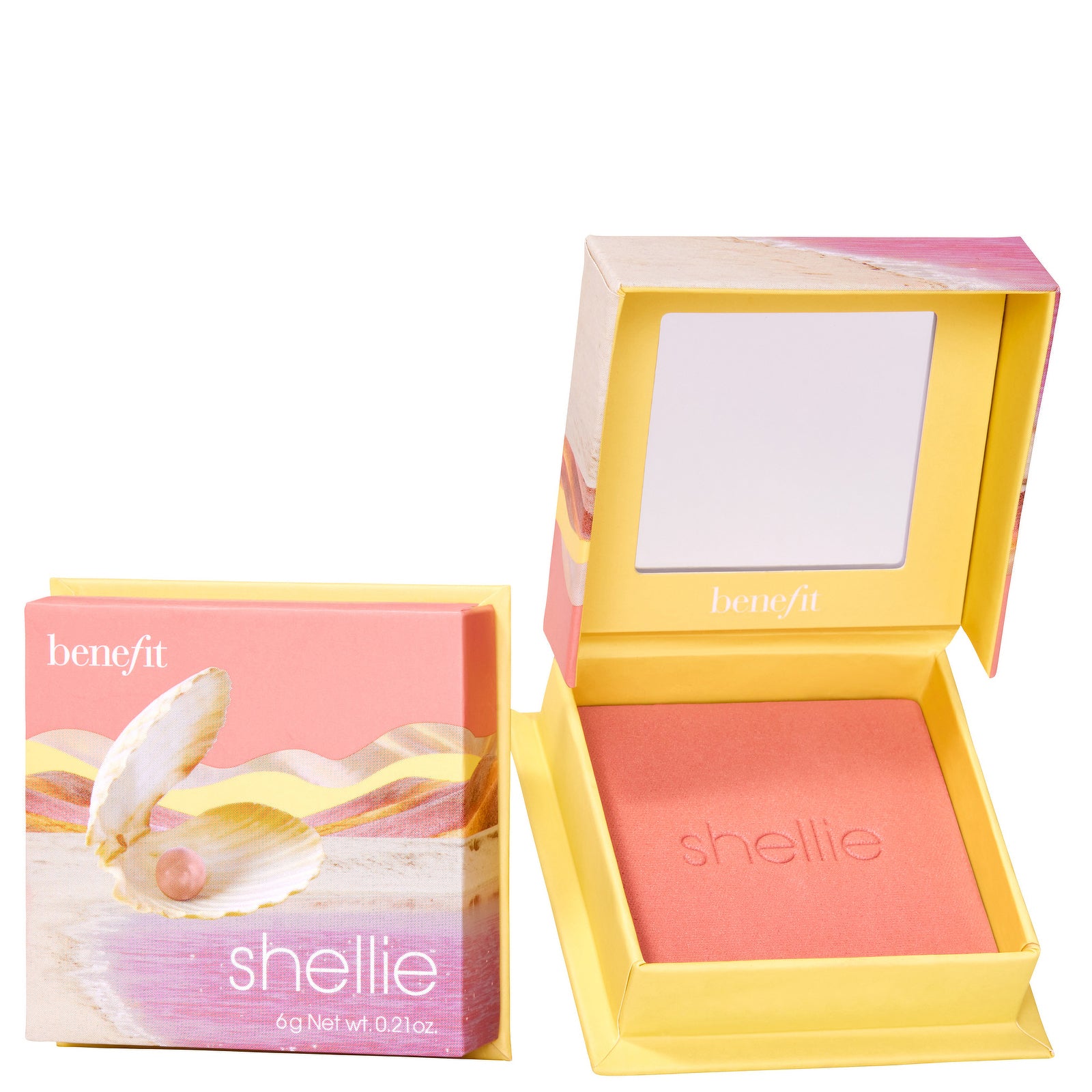 Thumbnail - Benefit WANDERful World Blush in Shellie - Warmes Muschelpink Puderblush 6g