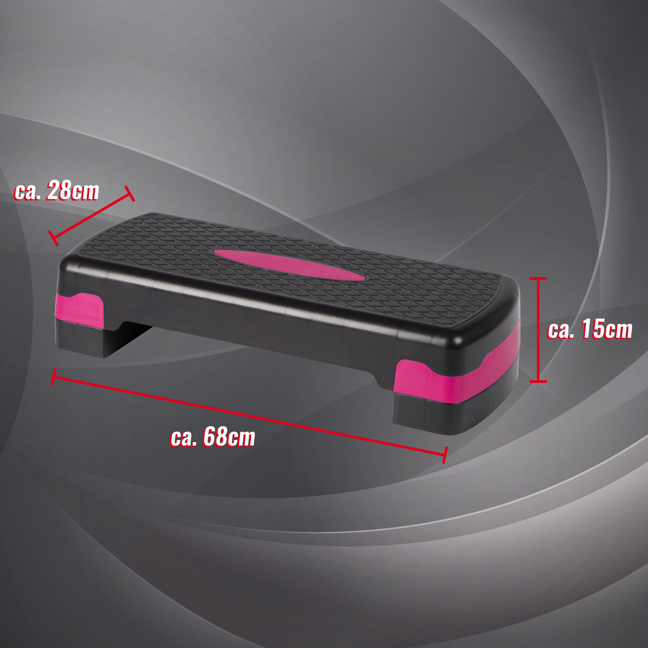 ZOOMYO Step d'aérobic, utilisable en 2 hauteurs, multifonctionnel